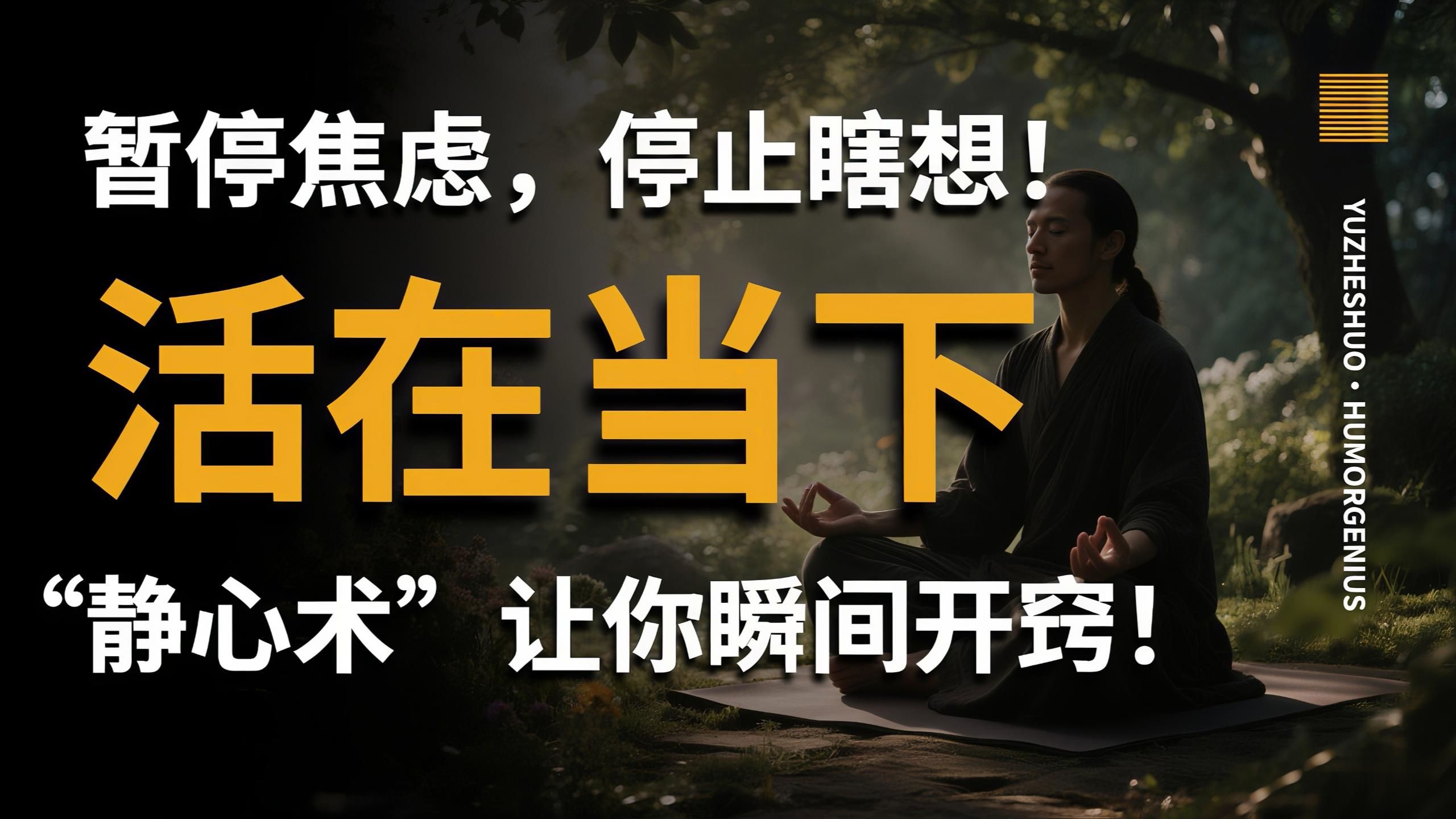 【愚者说】停止瞎想！脑子太累让你变笨变穷？活在当下，掌握这个“静心术”瞬间开窍！