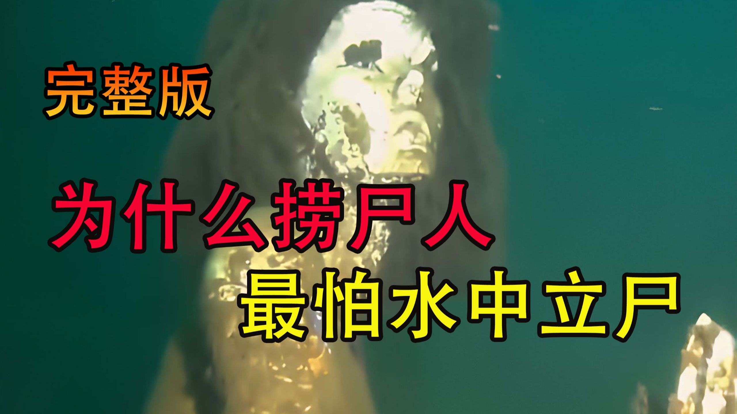 爆更版；为什么捞尸人不敢捞水中直立尸体!