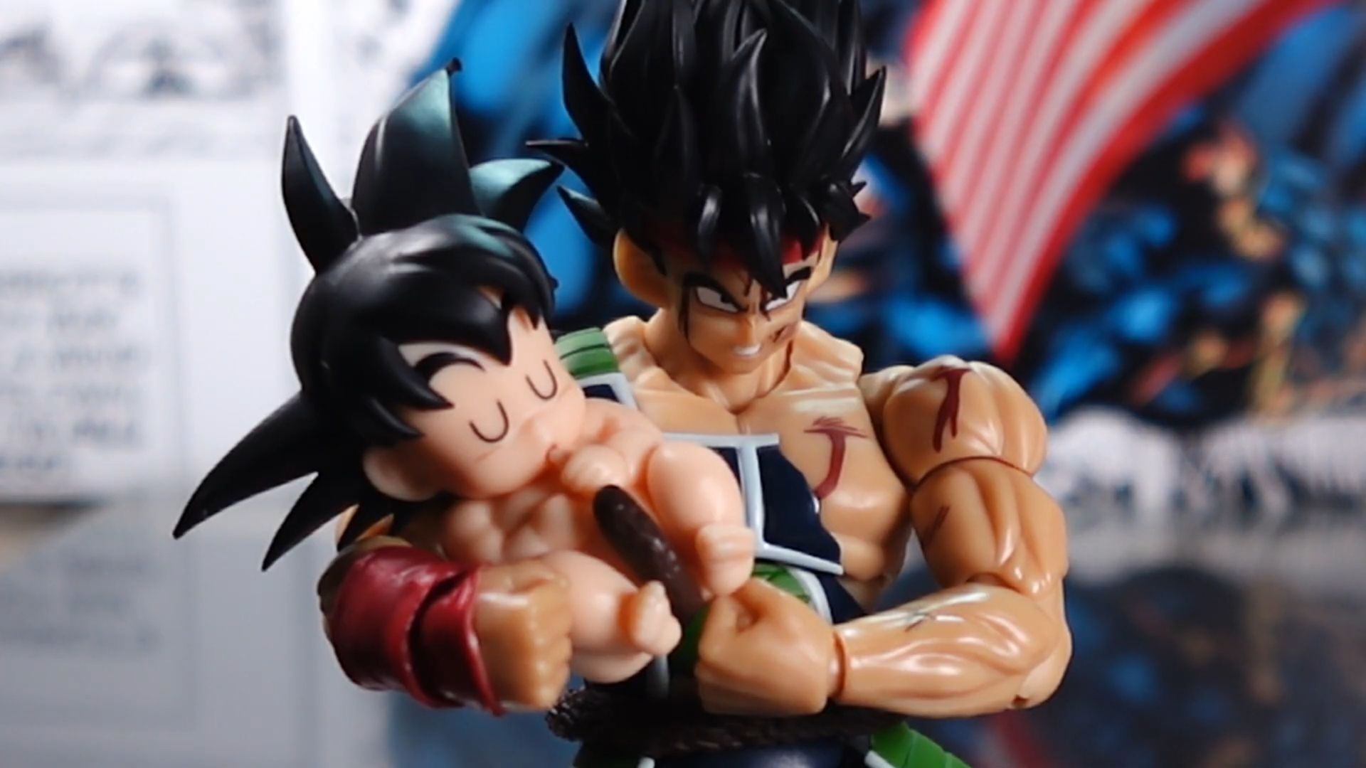 [欧美先行出货]万代8月 魂限定 S.H.F 龙珠Z 下级战士巴达克Bardock 仅有一人的最终决战套装 实物拍摄