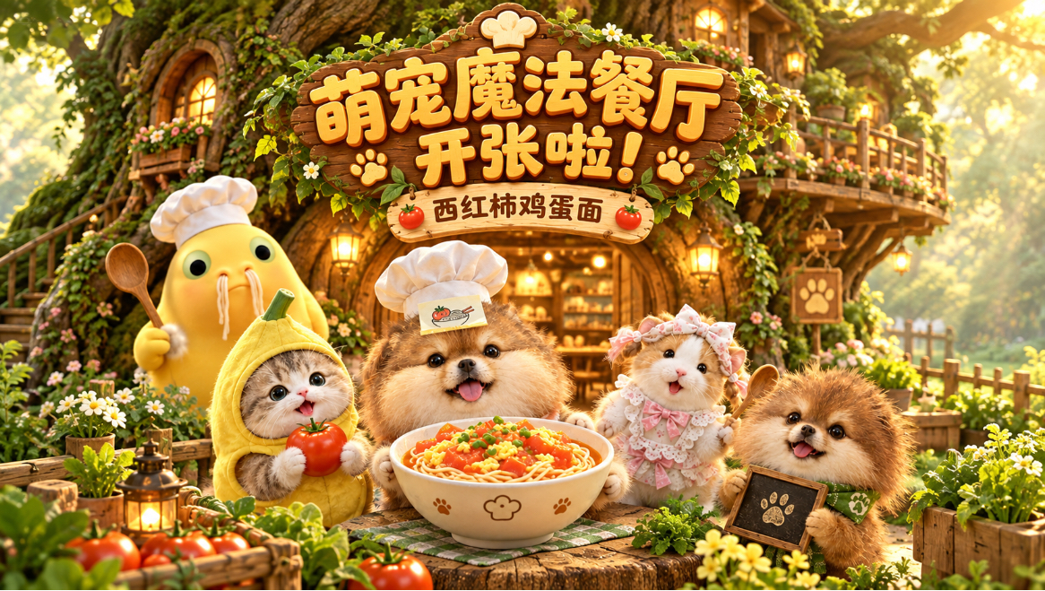 “魔法餐厅”今天正式营业啦