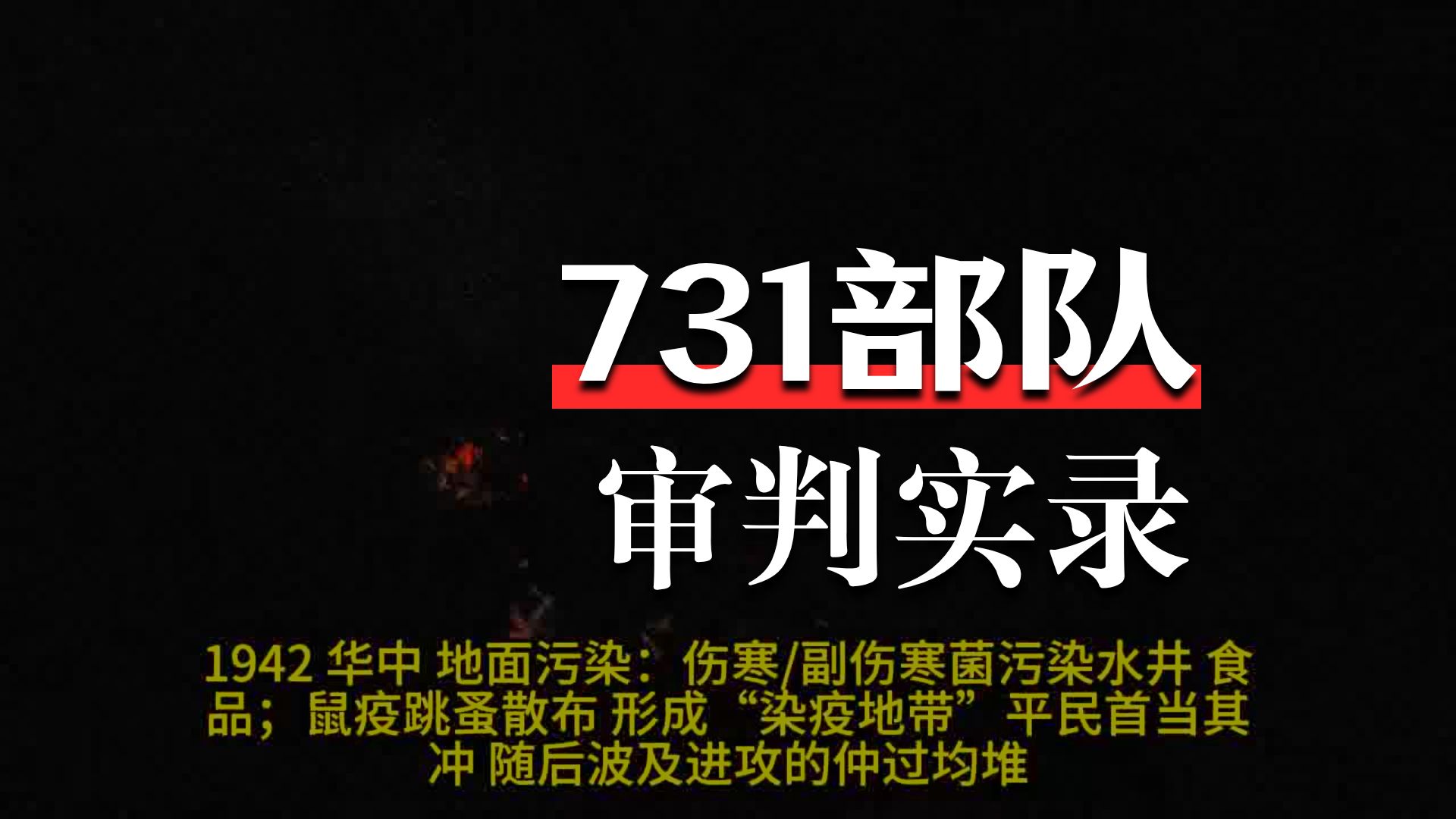 伯力审判 12名前日本细菌战犯的自供词-第三部分-精华版