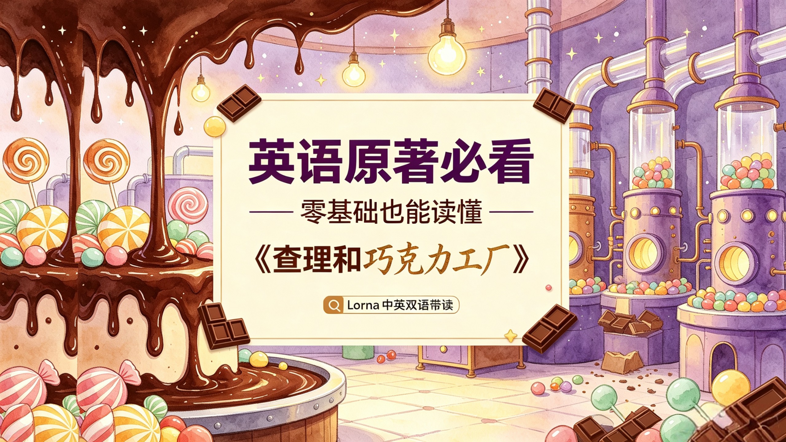 【英语原著必看】零基础也能读懂Lorna中英双语带读〈查理和巧克力工厂）