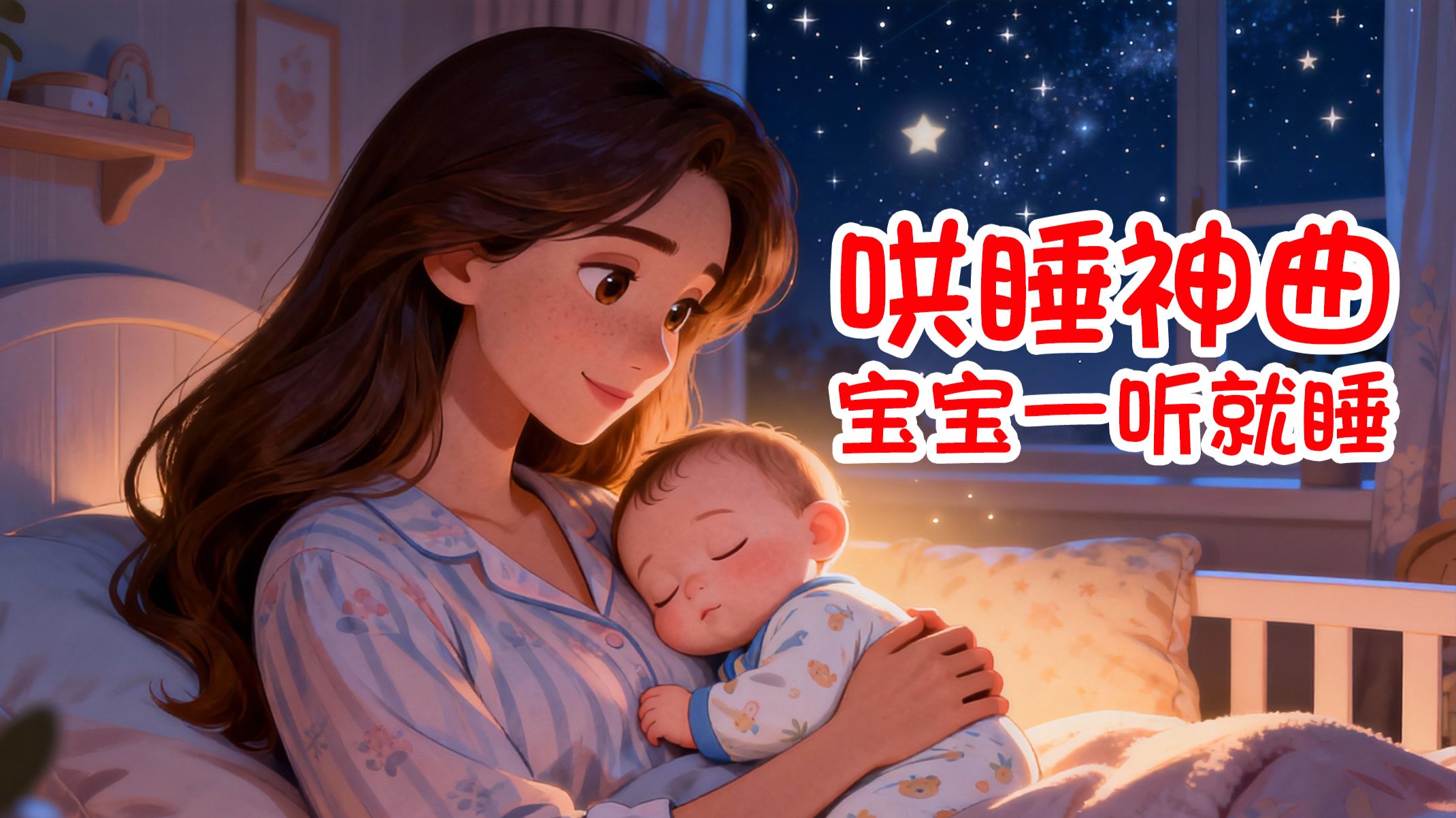 一听就睡神曲，不管用你找我《睡吧，晚安》 边放歌，边轻拍，宝宝接着入睡，百试百灵