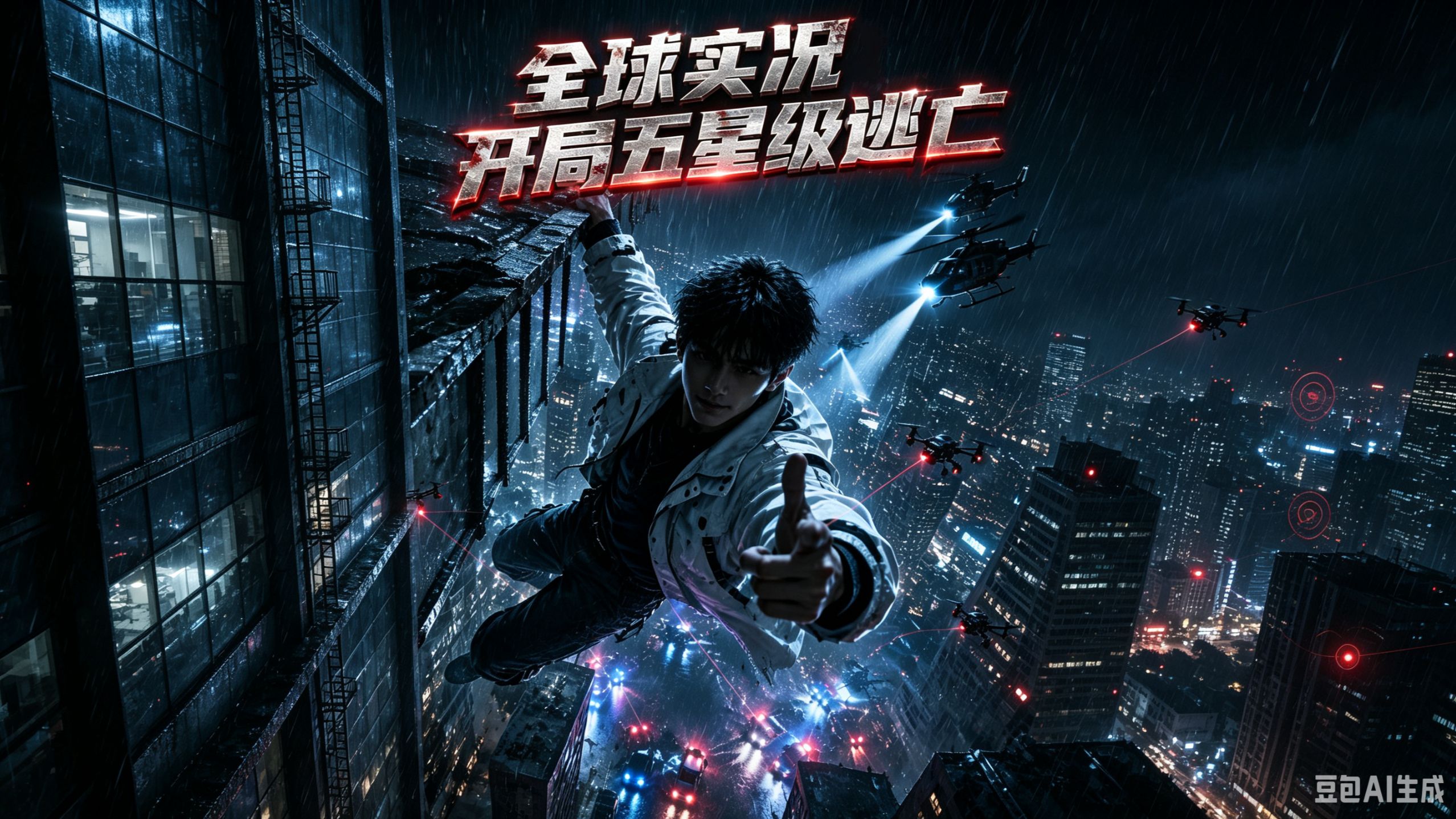 【全球实况开局五星级逃亡】穿越真人秀，智斗专业捕手