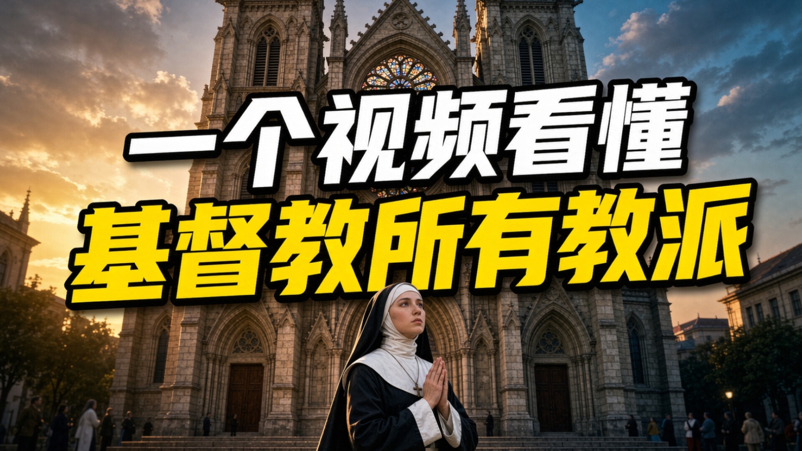 一个视频看懂：基督教所有教派，别再傻傻分不清【基督教两千年信仰分裂史】