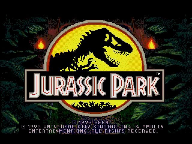 【MD游戏回顾363】侏罗纪公园 通关视频 Jurassic Park (Hard Mode as Grant)