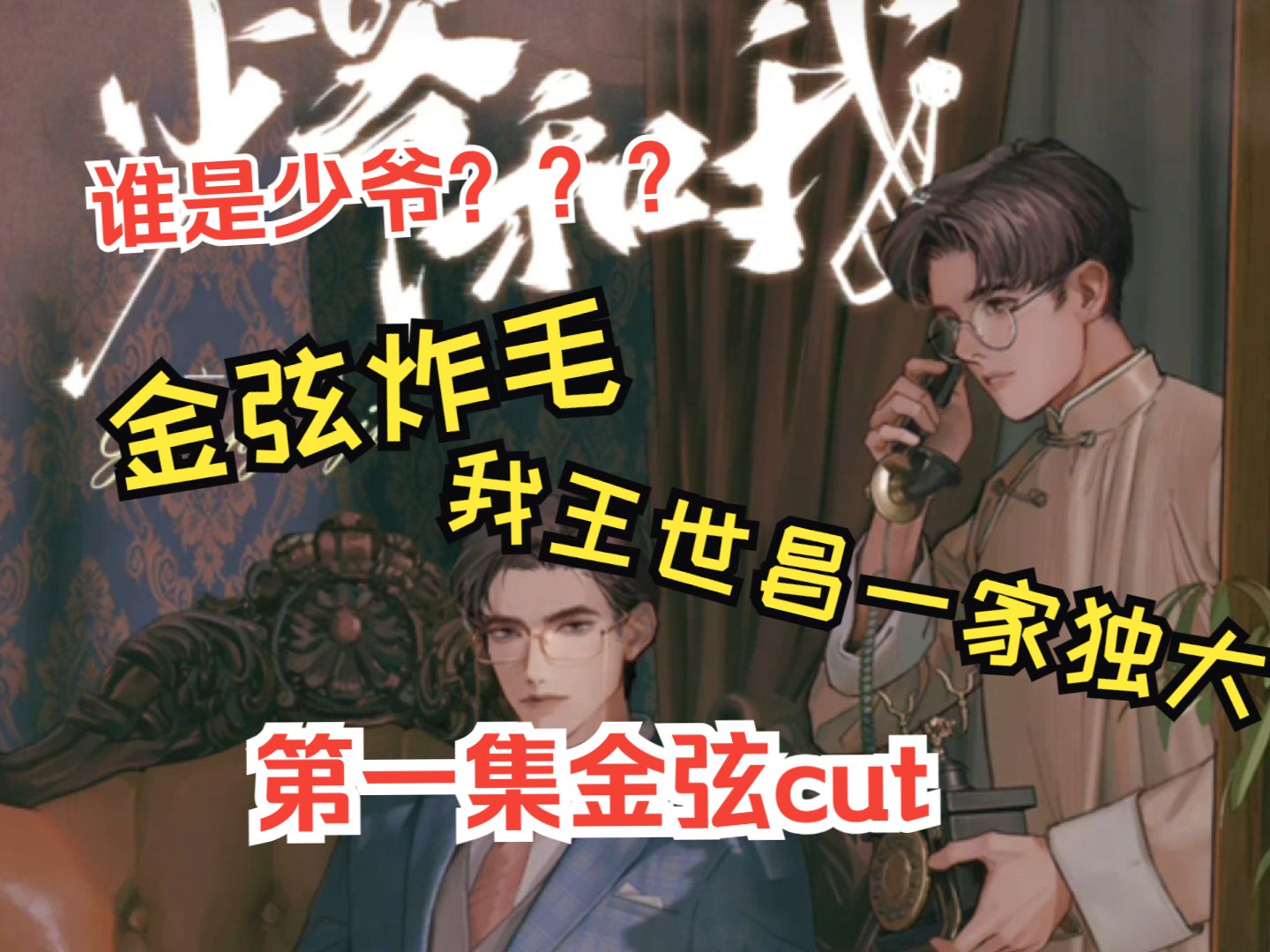 王世昌（金弦），我的娇贵易炸毛少爷——少爷和我1cut