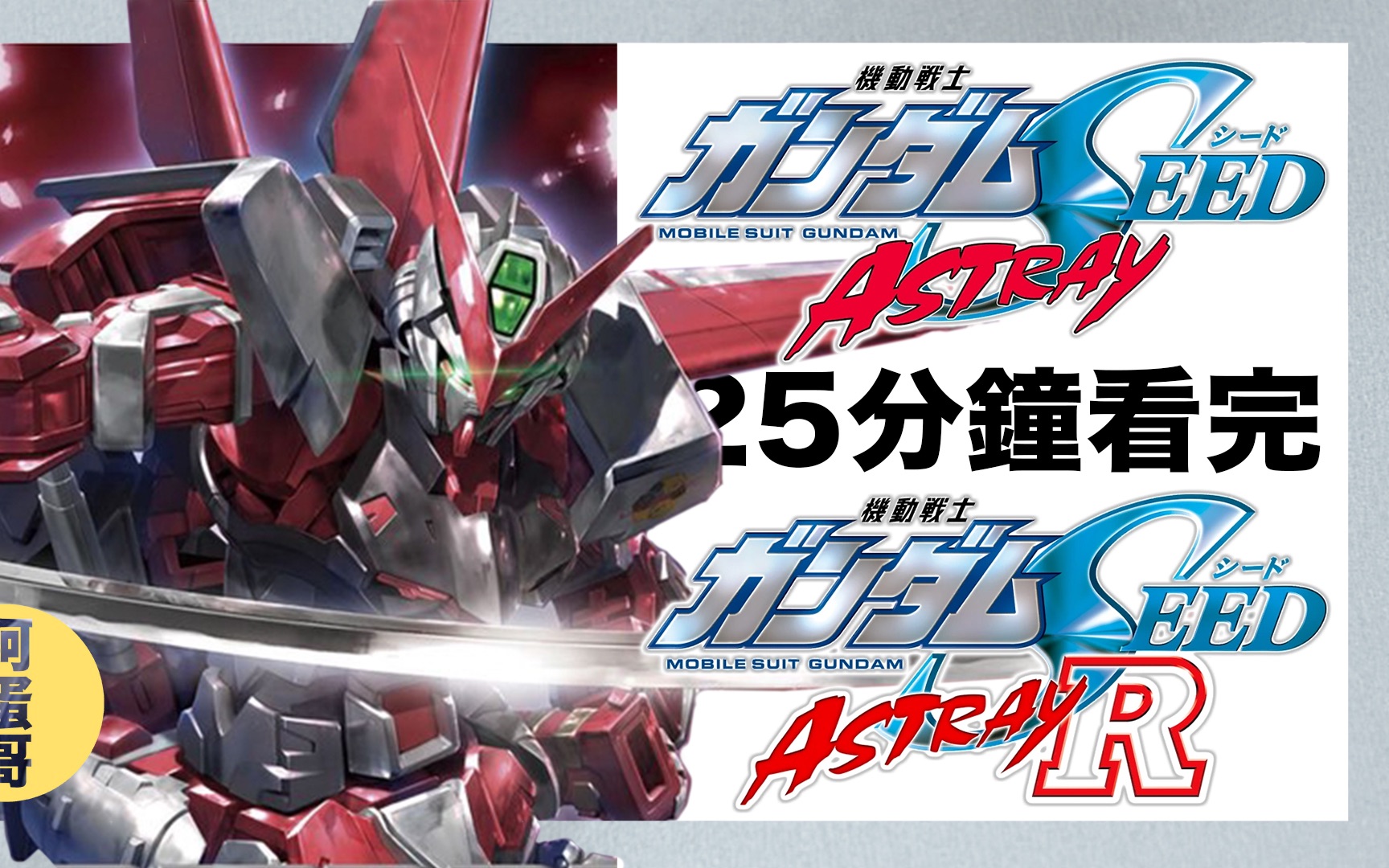 SEED ASTRAY /R 异端高达 25分钟看完【阿蛋哥】