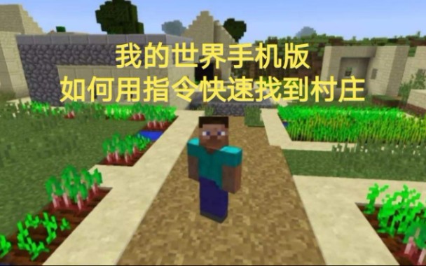 【我的世界手机版】如何利用指令快速找到村庄？