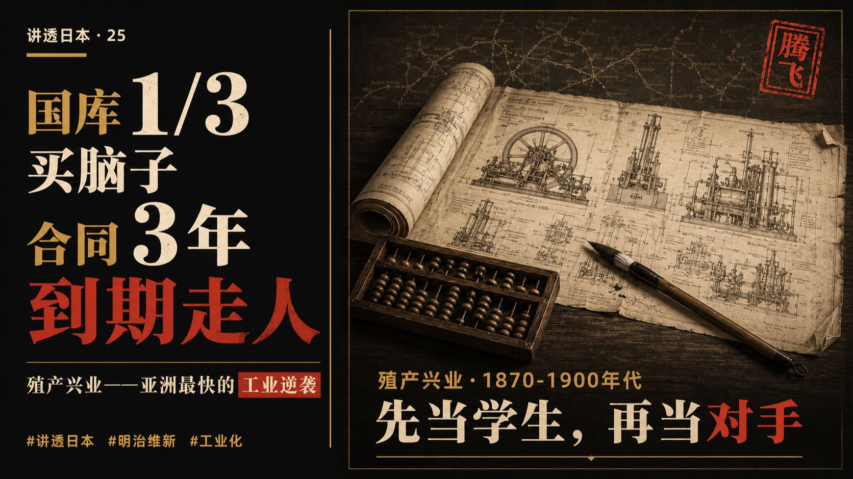 《讲透日本25》腾飞：日本率先亚洲工业化；五个"敢"是关键