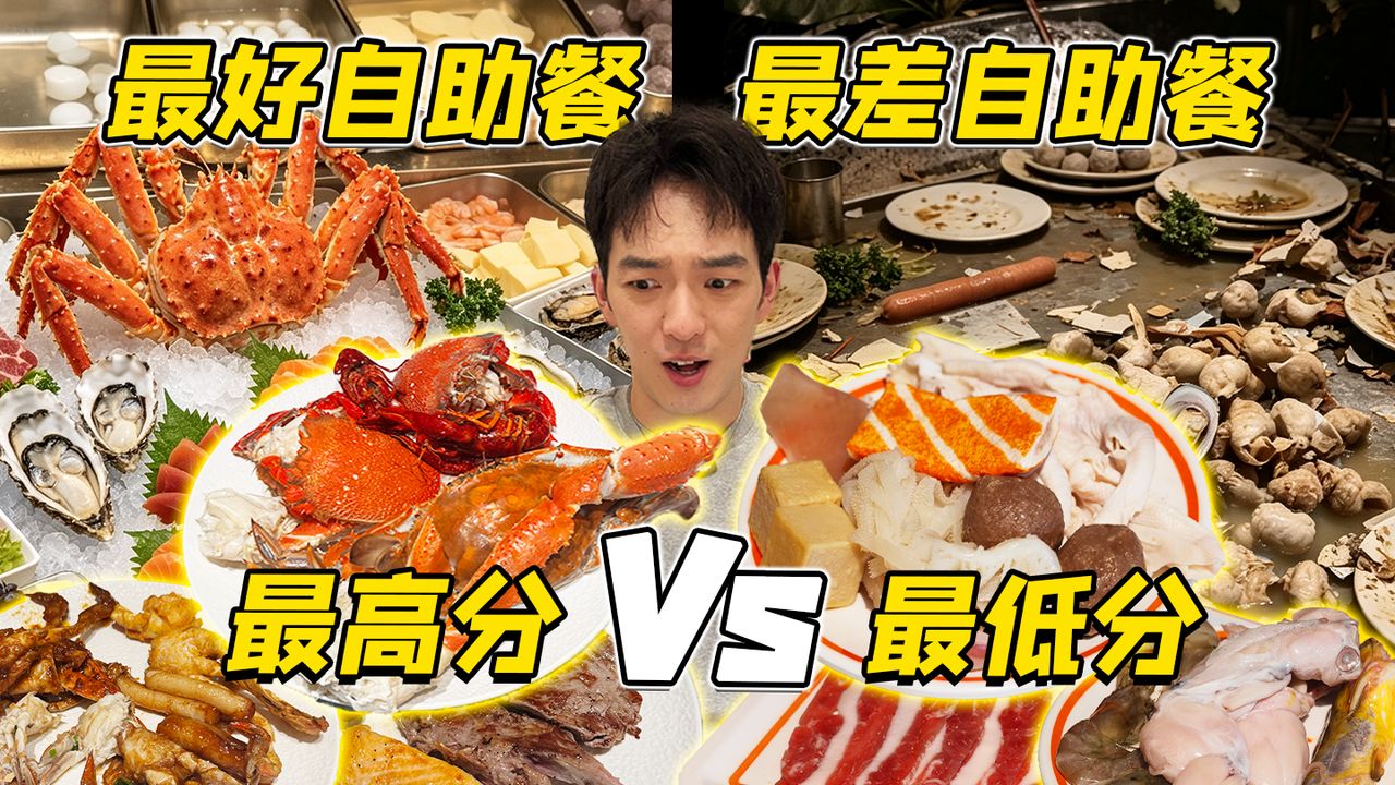上海自助餐！评分最高vs评分最差！体验区别能有多大？