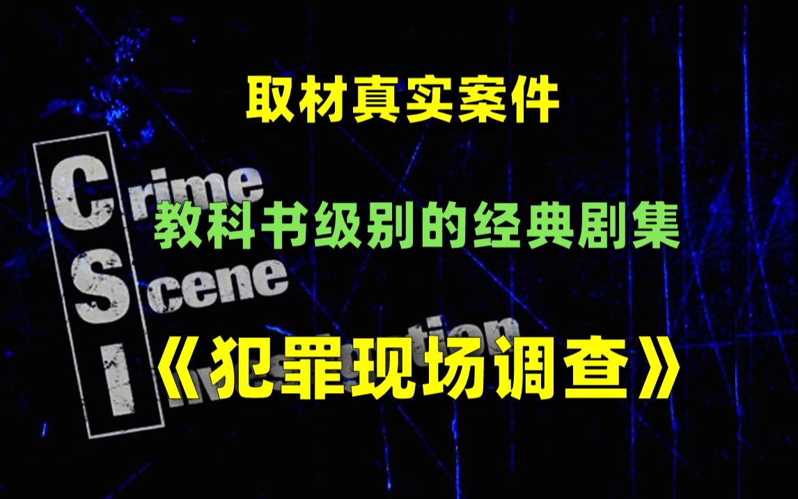 【刘哔】超长版解说！《犯罪现场调查》：教科书级别的经典剧集，每一集都取材真实案件！