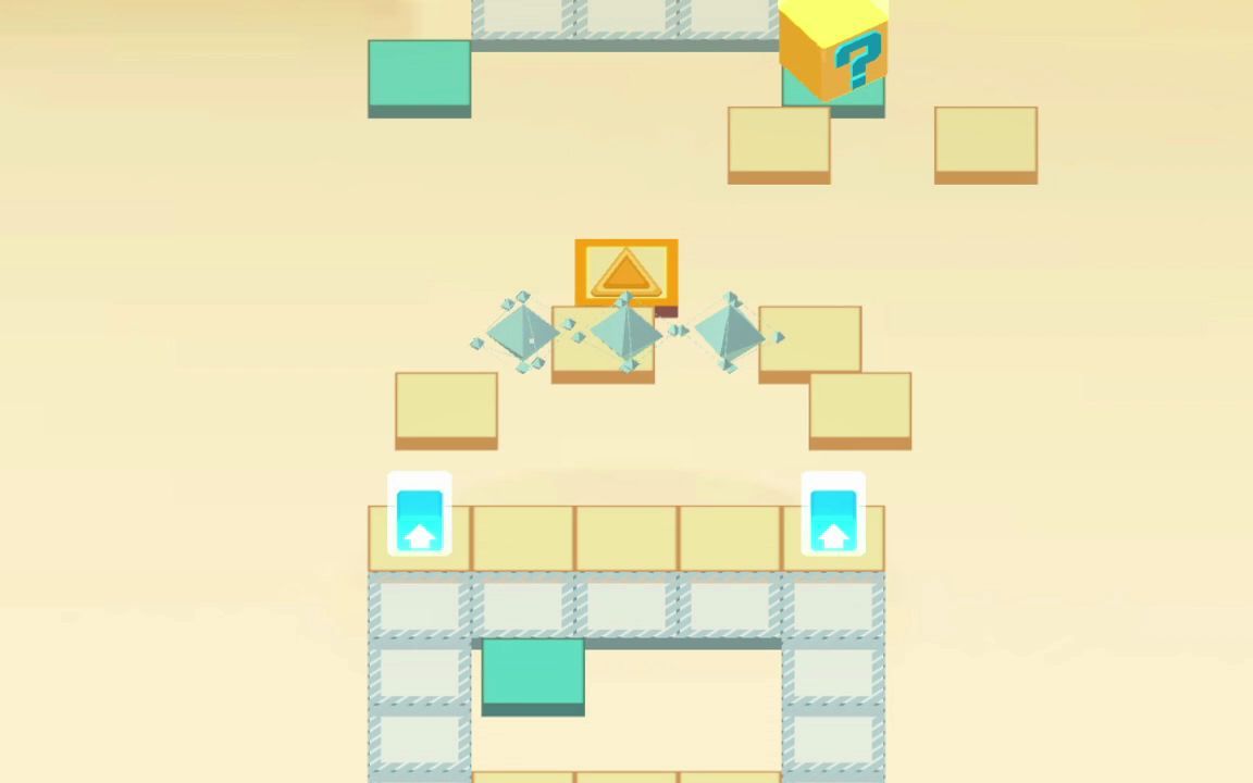 滚动的天空 - 立方迷阵平面图2D视角