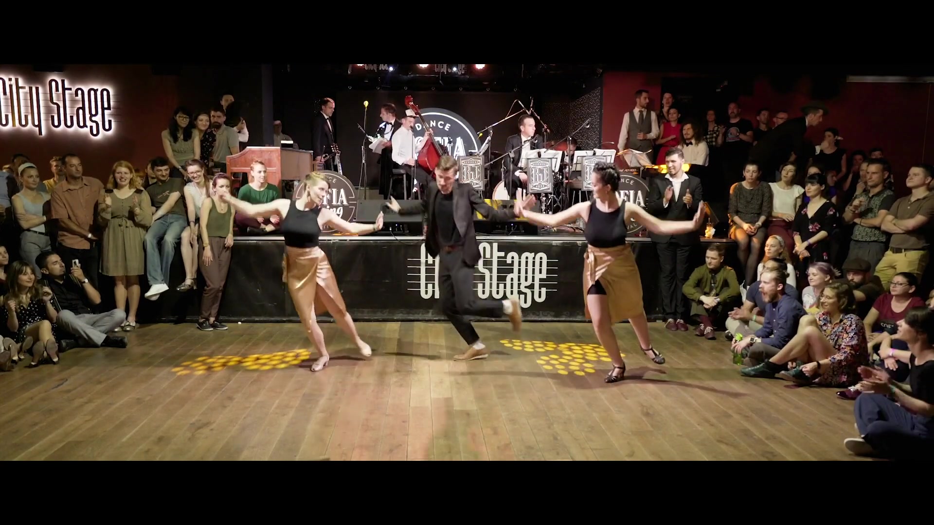 摇摆舞 Trickeration performence by Maren, Timothé and Celia - Sofia Swing Dance Fes