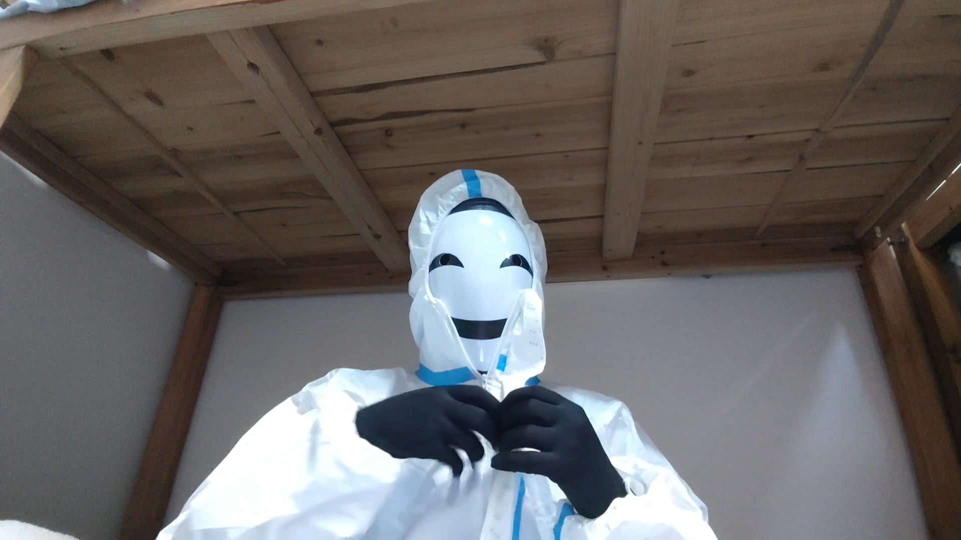 zentai+乳胶面具+面具