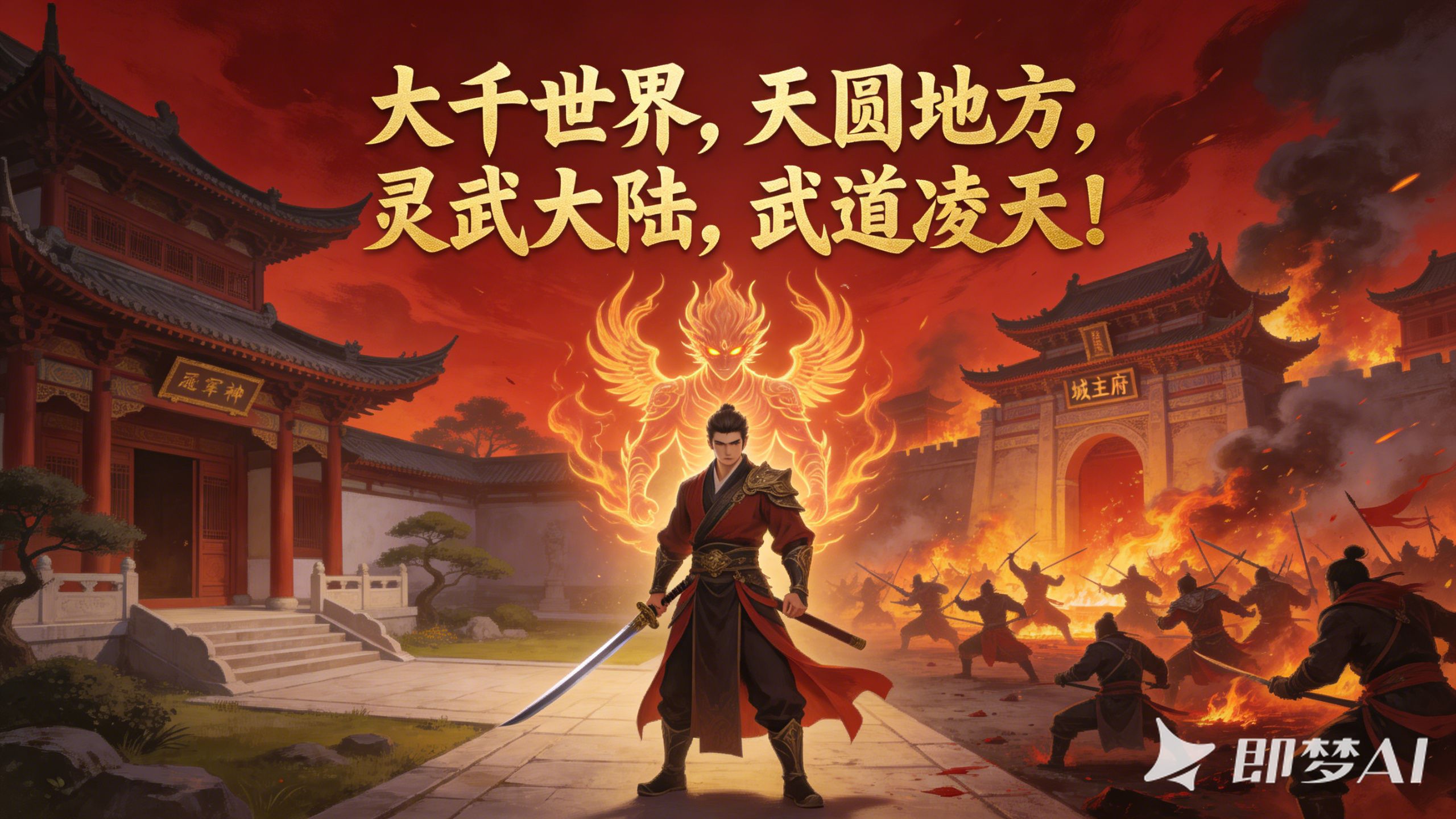 大千世界，天圆地方，灵武大陆，武道凌天！ 血衣军神，冠军侯凌天回归家族，觉醒第二武魂，为找回父母遗体，一路逆天推进，杀城主，平叛乱，灭圣教，剿魔徒......