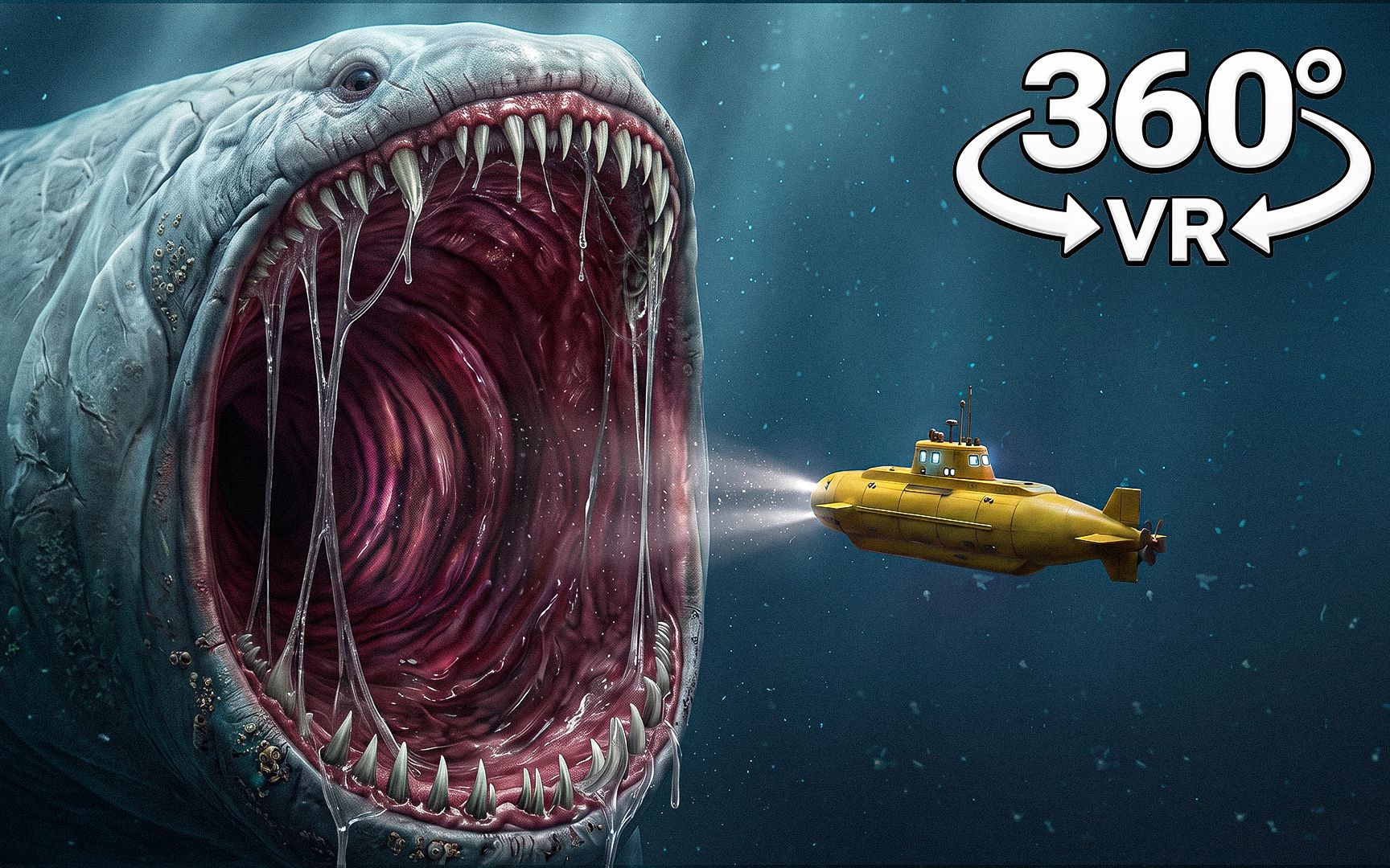 【360°VR】深海巨兽Bloop一口吞掉你的潜艇！