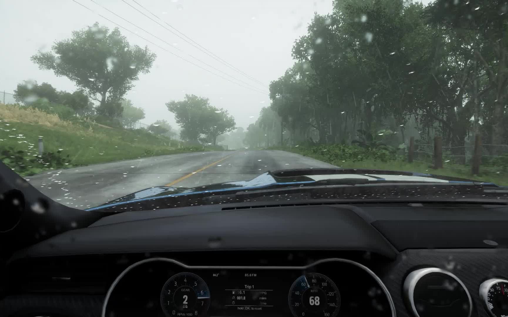地平线5沉浸式雨中驾车（建议佩戴耳机食用）