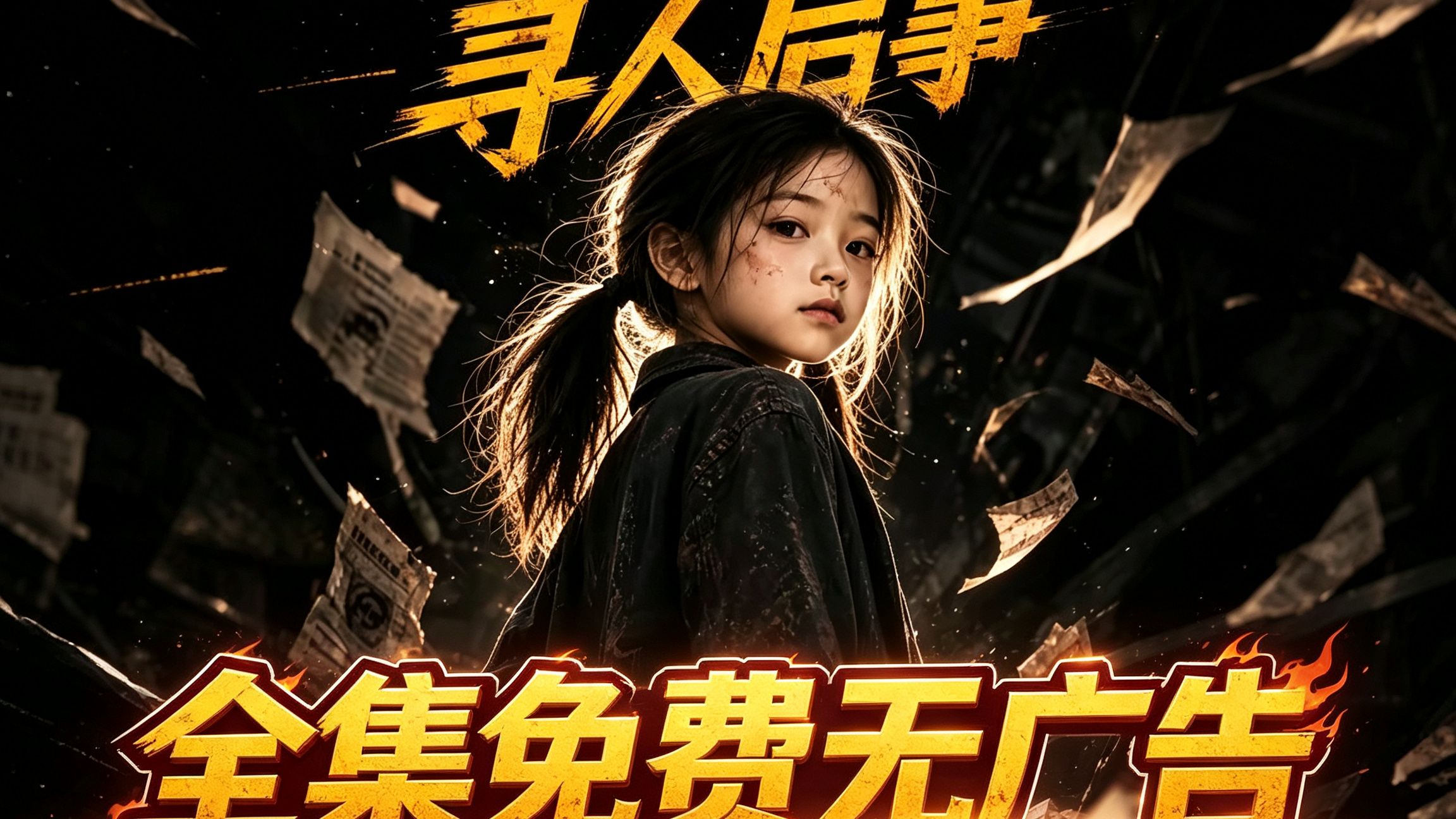 垃圾桶里的寻人启事【一口气看到爽完整版】八岁女孩念在照料她的家庭里缺少关怀，生活拮据。雪夜被独自留在门外后，她躲进垃圾桶旁避寒，意外捡到印有自己照片的寻人启事。