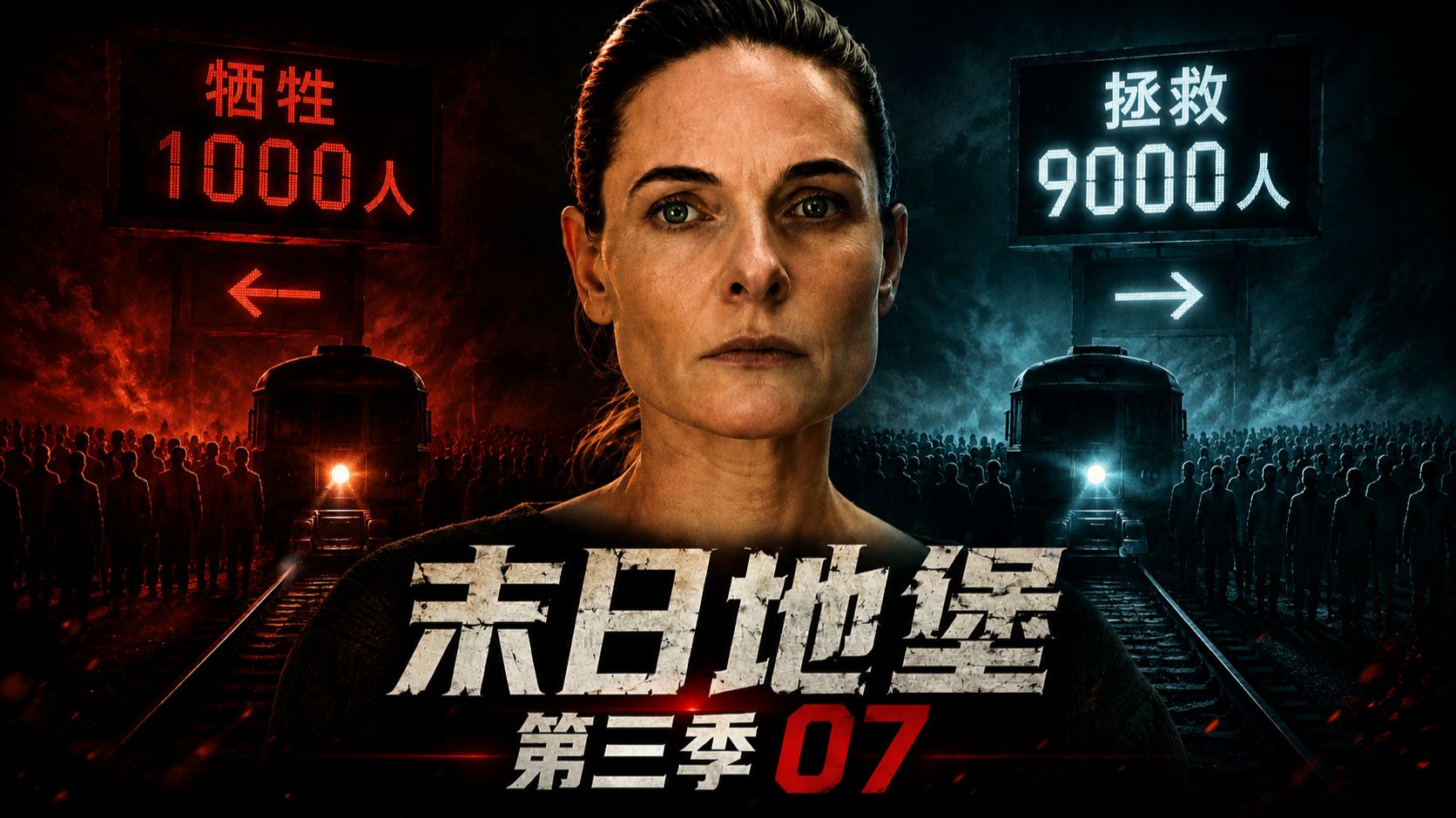 末日地堡 第三季07：牺牲1000人换9000人活，电车难题太残酷！