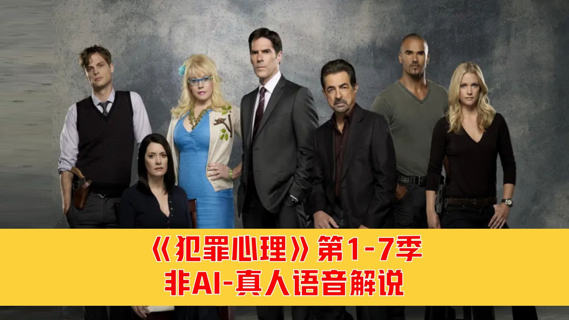 《犯罪心理》第1-7季【非AI真人语音解说】