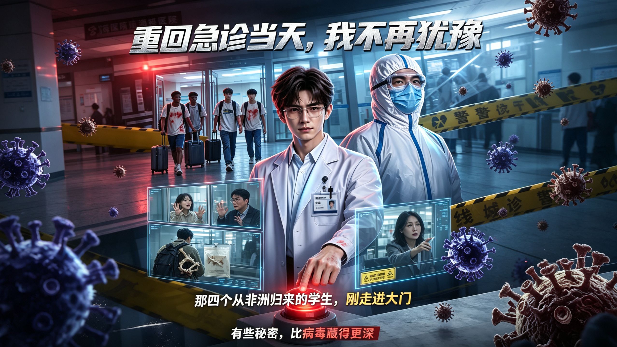 一口气看完 | 重生回到急诊大厅！四名归国学生踏入医院，男子一眼看出红疹隐患，果断拉响警报，背包残骨藏惊天秘密