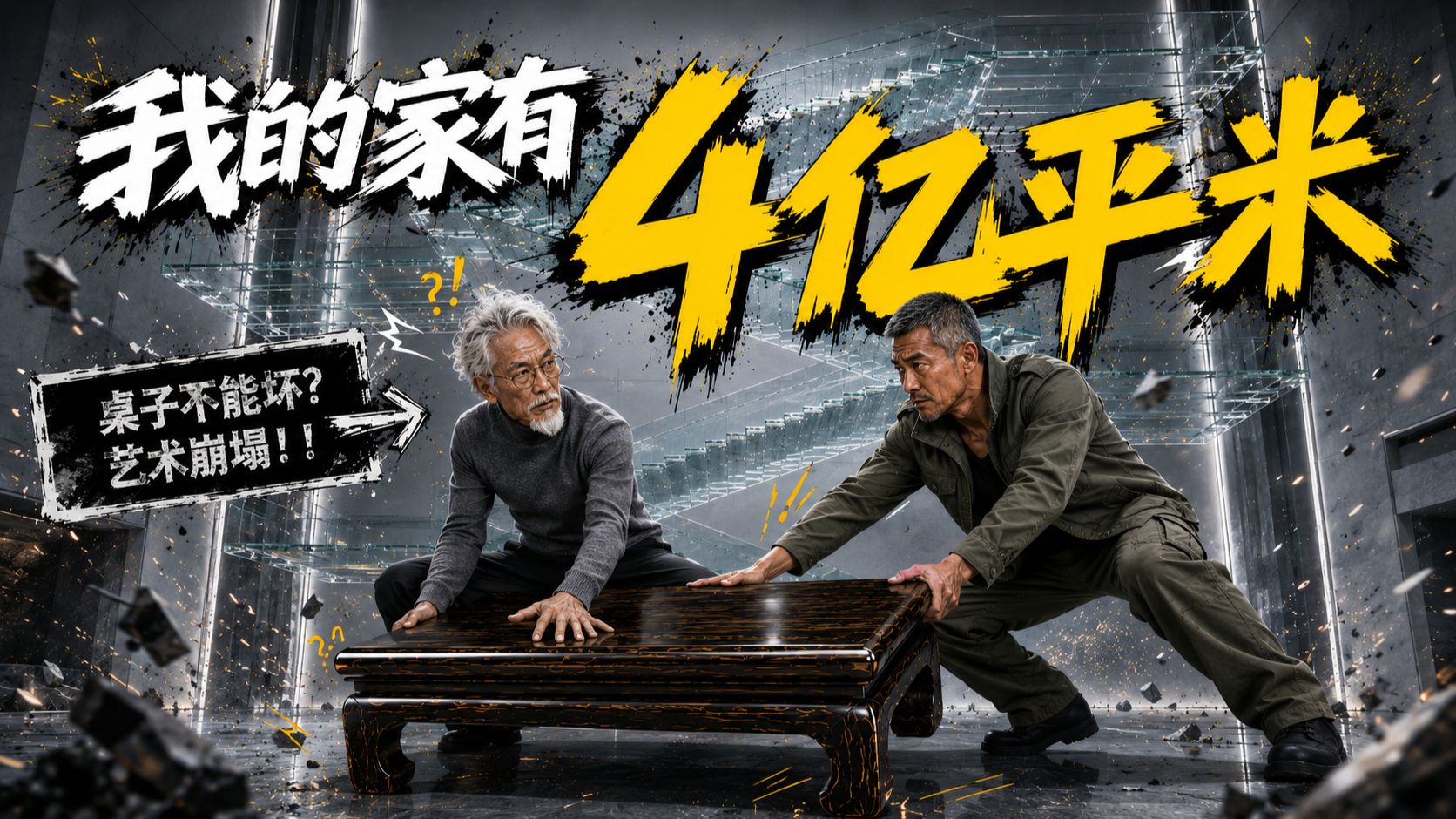 我的家有4亿平米之百米楼梯【AI全民制作人】