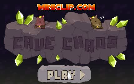 【新探索】Nitrome游戏Cave_Chaos（洞穴崩塌、胖胖猫山洞大闯关）通关录像