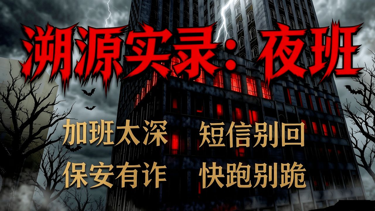 《溯源实录：夜班》加班太深！保安有诈！短信别回！快跑别跪！