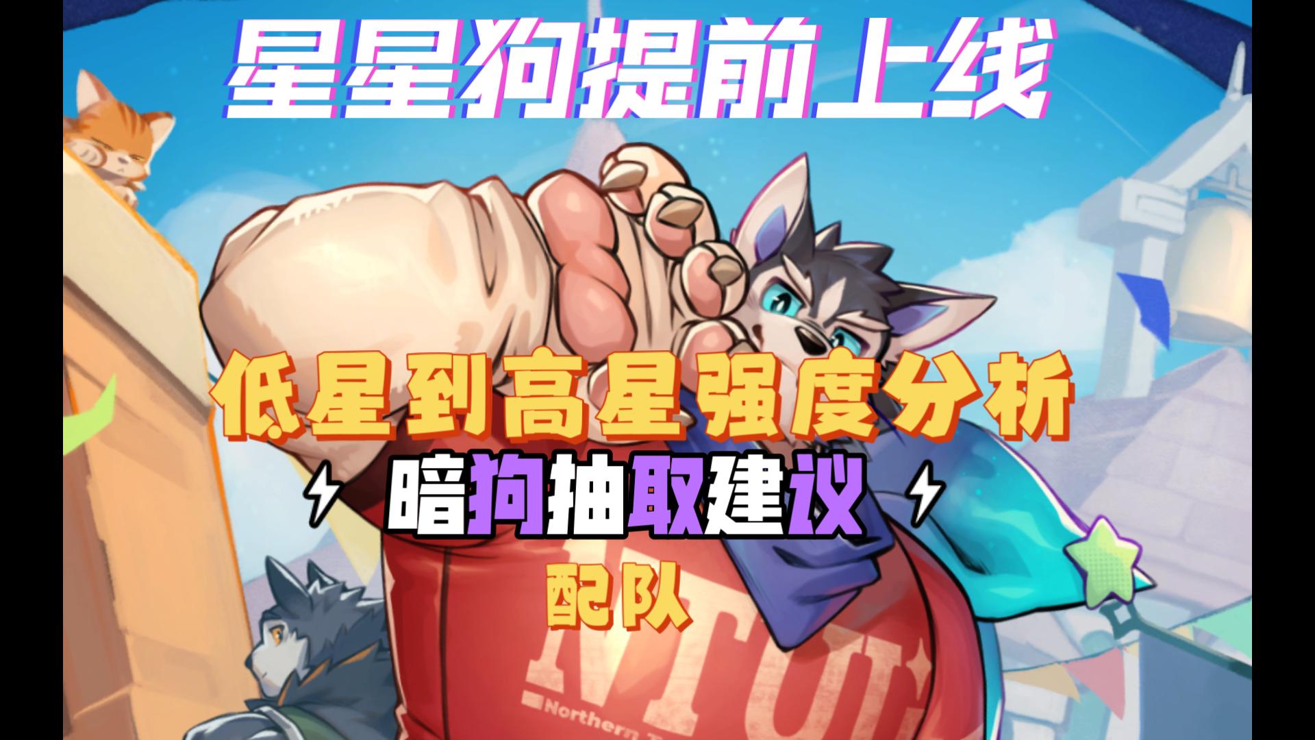【XXL猛汉町】星星狗低星到高星强度分析，抽取建议配队