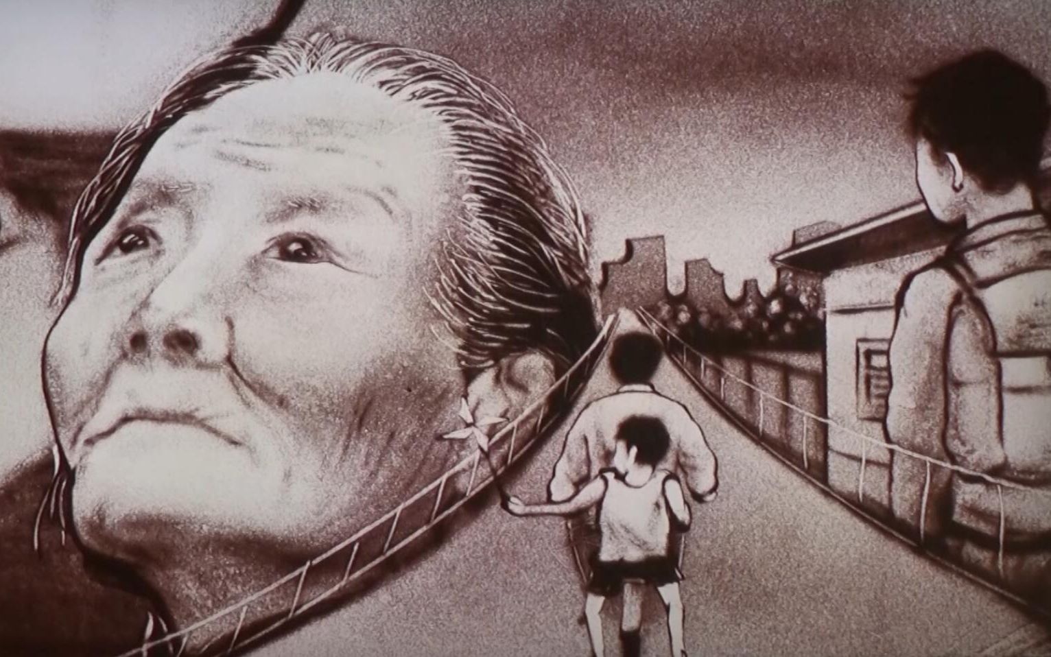 一首《时间都去哪了》，沙画指尖真情流露，献给天下父母亲