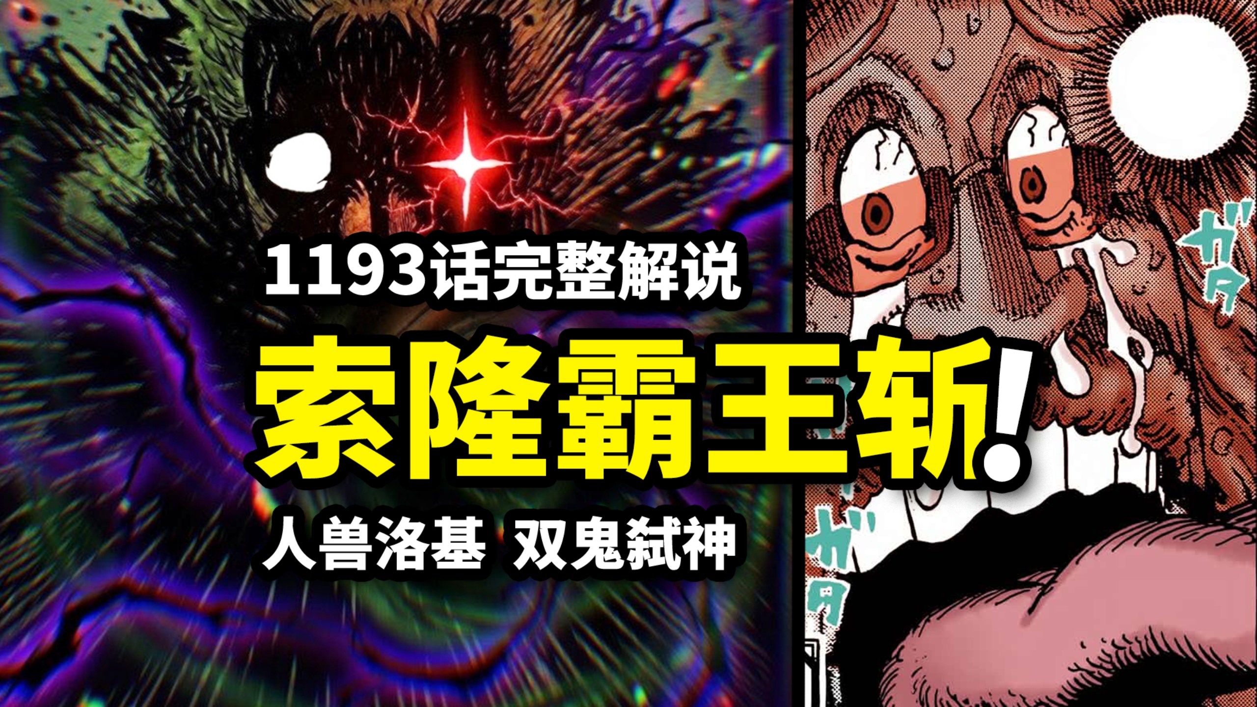 1193话完整解说：索隆霸缠超燃一刀！洛基人兽形态登场！