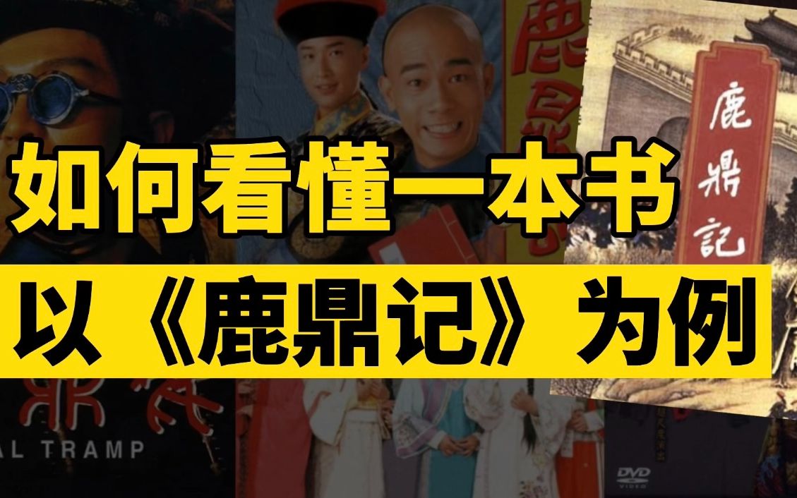 如何读懂一本书: 以《鹿鼎记》为例