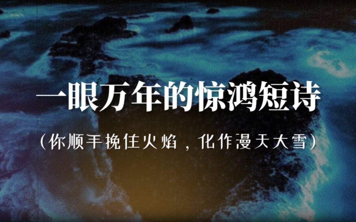 “你站在桥上看风景，看风景人在楼上看你，明月装饰了你的窗子，你装饰了别人的梦。”｜令人惊艳的短诗句子
