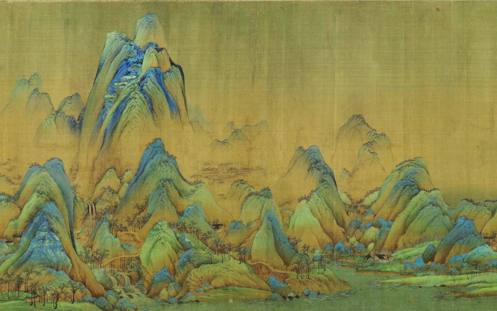 《千里江山图》高清滚屏展示