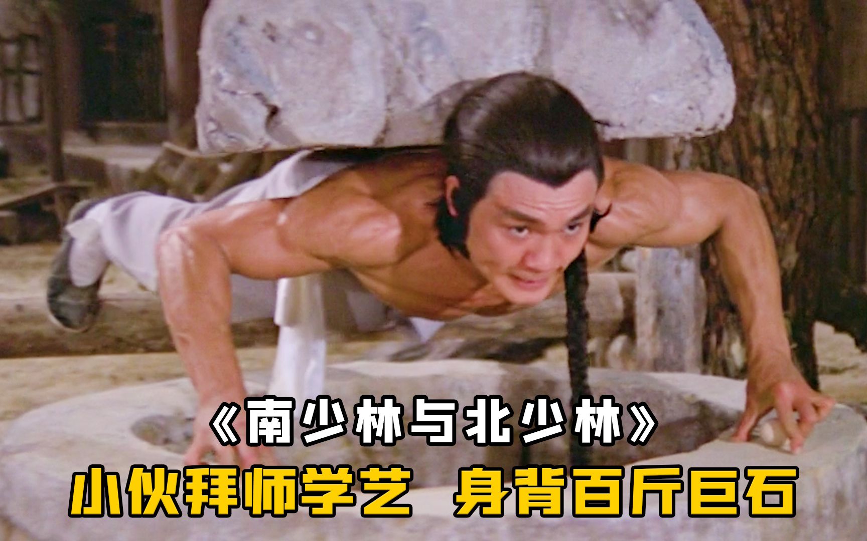 小伙拜高人学武，每日背上百斤巨石，最终练成掌法绝学《南少林与北少林》