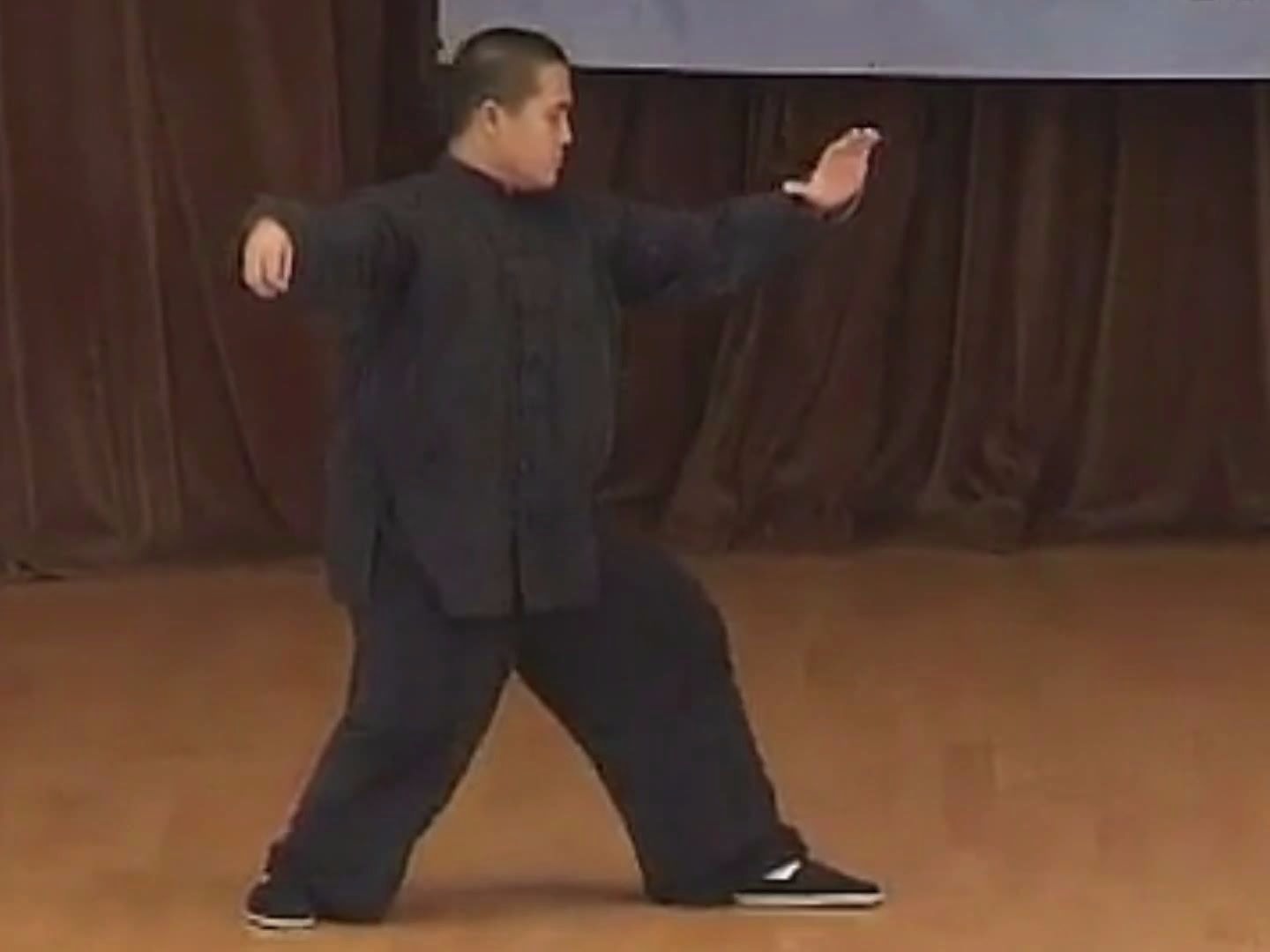 太极拳名家董振威先生演练杨氏董英杰太极快拳慢练加快练