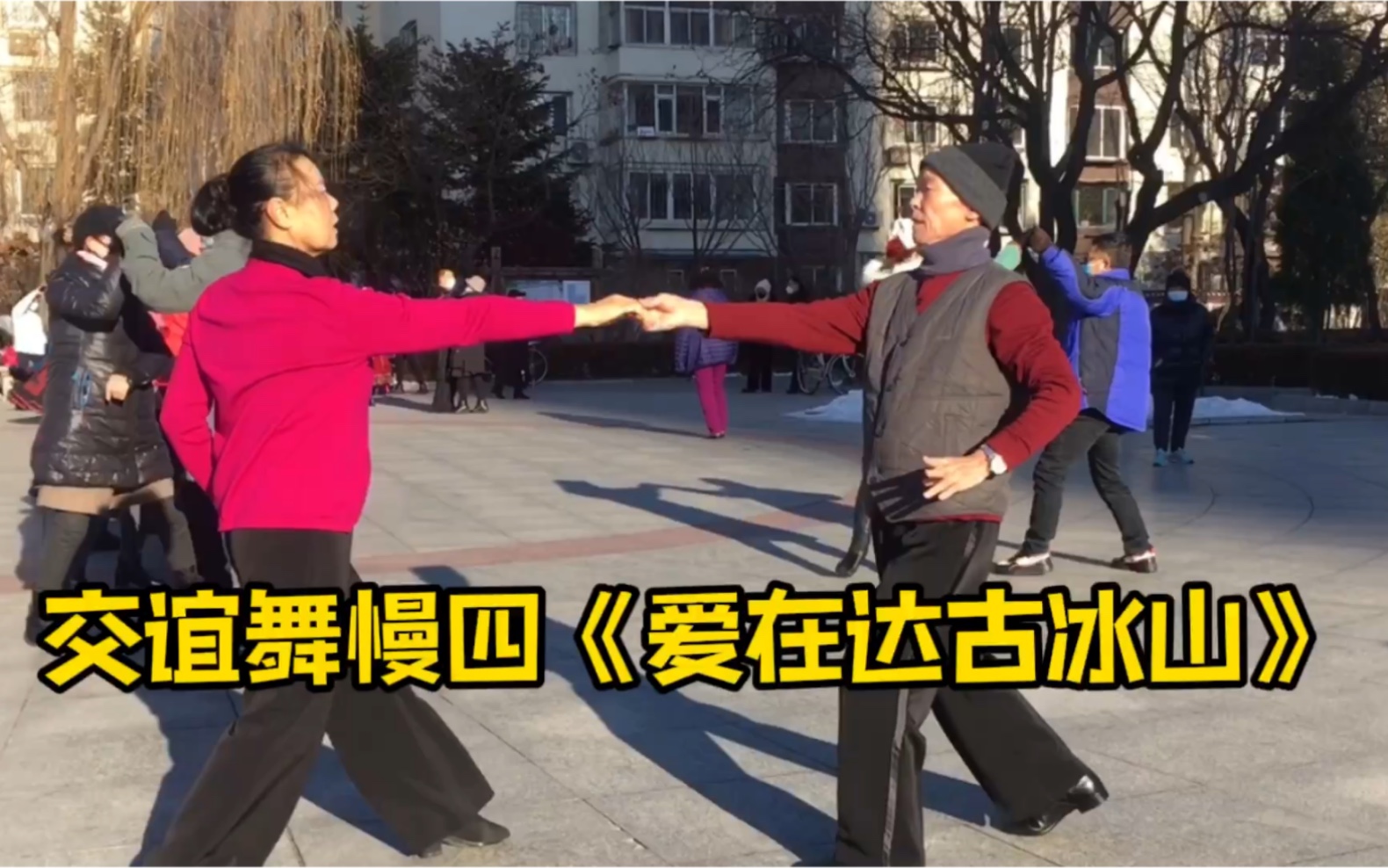 广场交谊舞慢四》爱在达古冰山〉