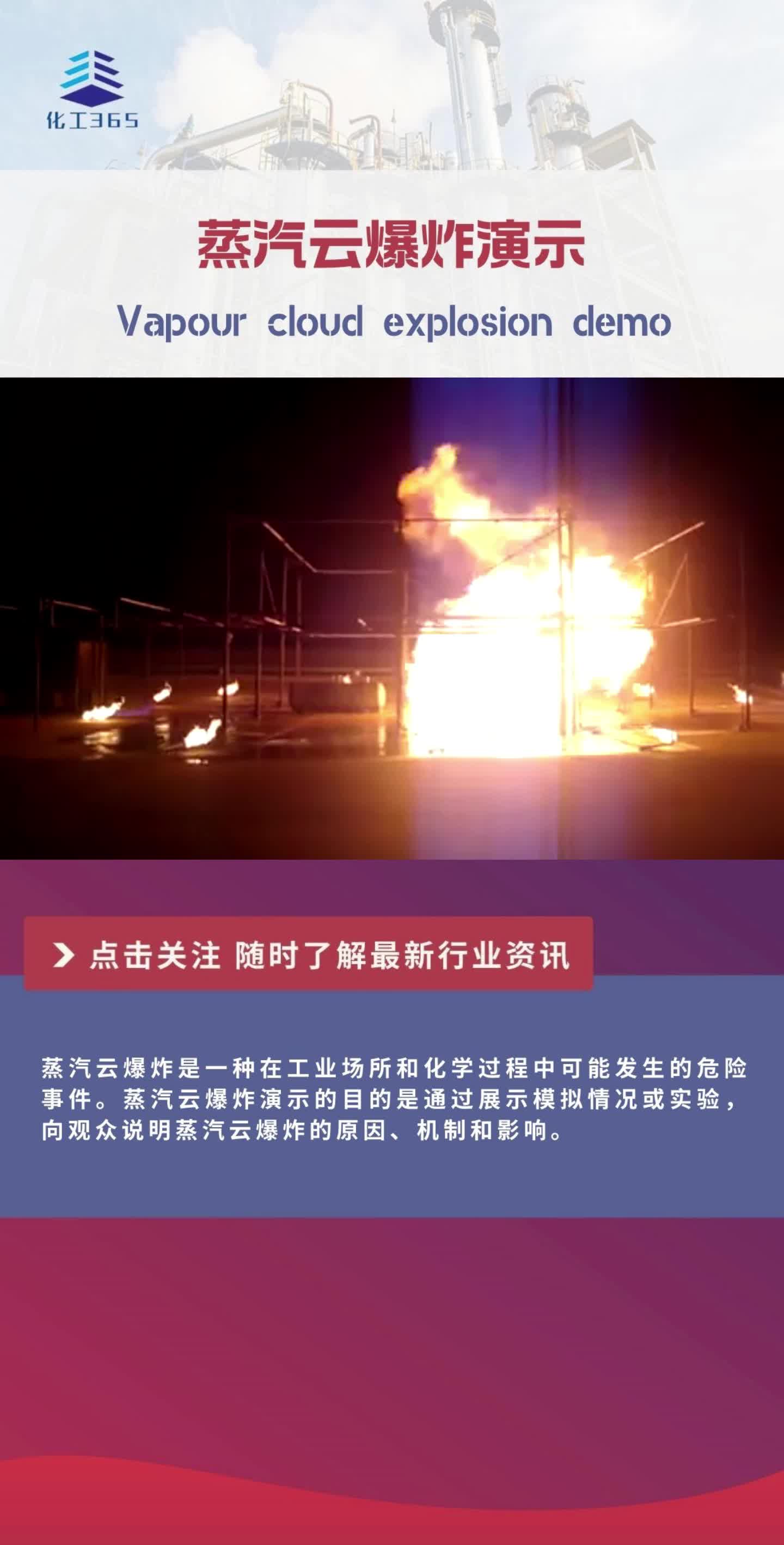 蒸汽云爆炸演示Vapour cloud explosion demo