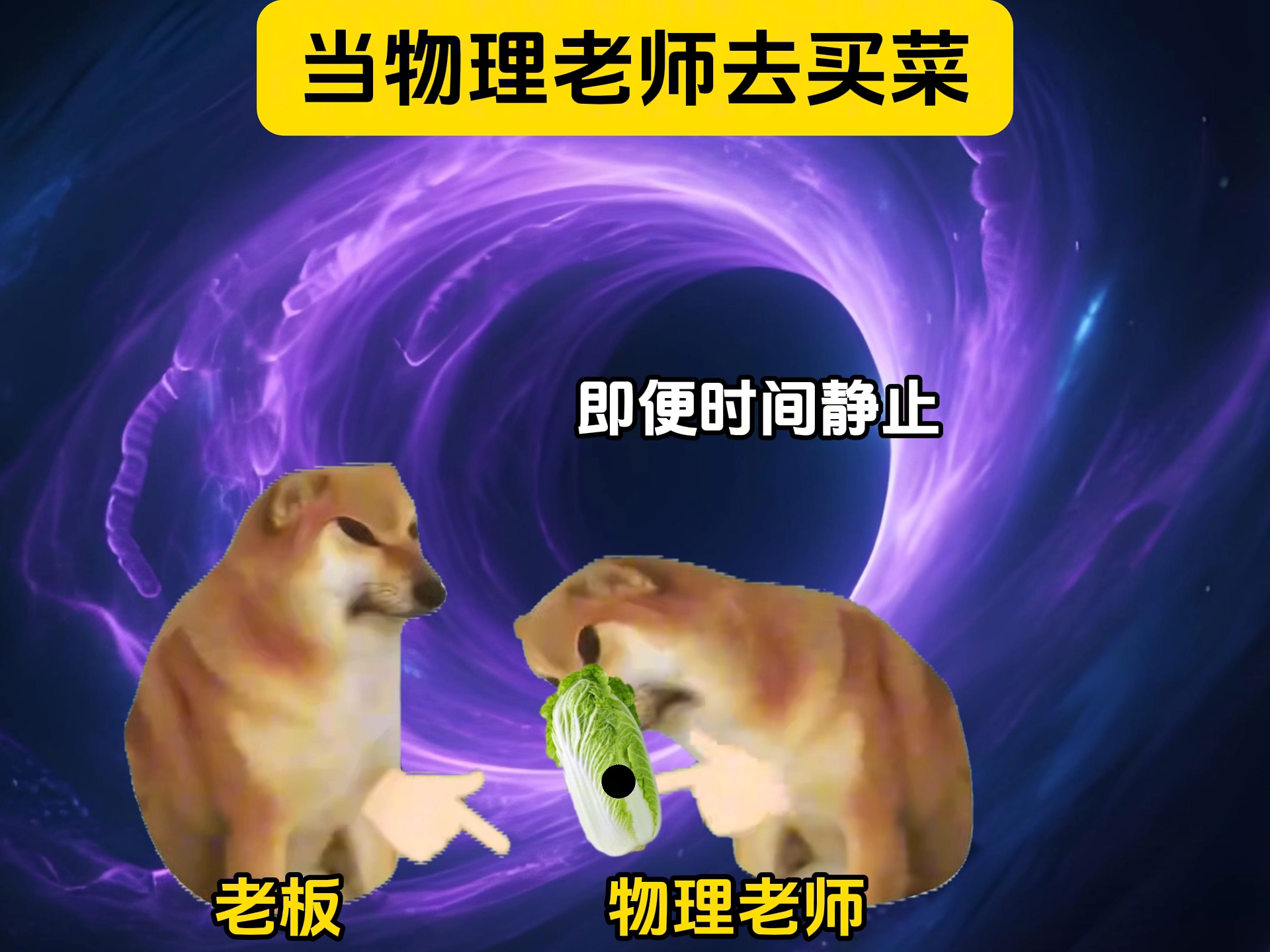 当物理老师去买菜