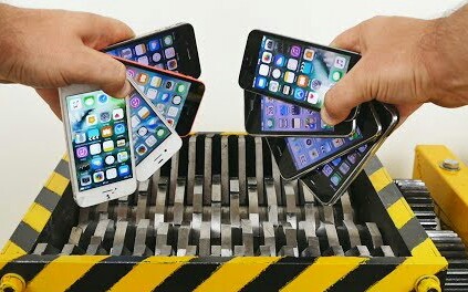 将所有iPhone系列全丢入粉碎机