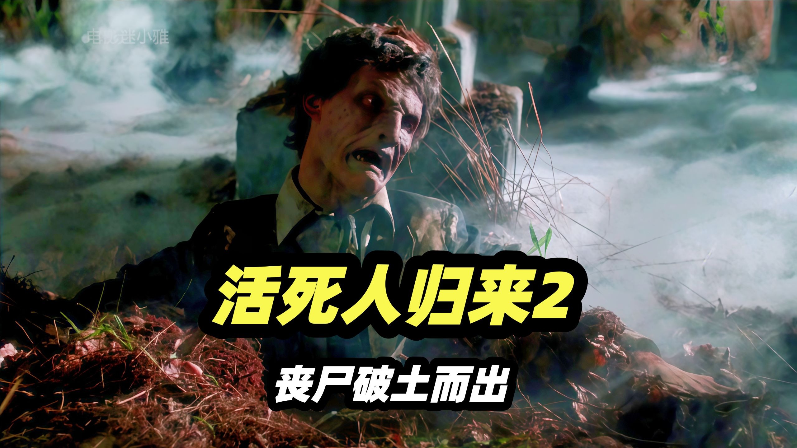 生化武器泄露，墓地尸体纷纷复活，成为不死丧尸，经典丧尸电影《活死人归来2》