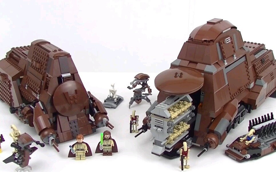 LEGO 星球大战 MTT 贸易联盟运兵车7662 vs 75058 对比&amp;评测