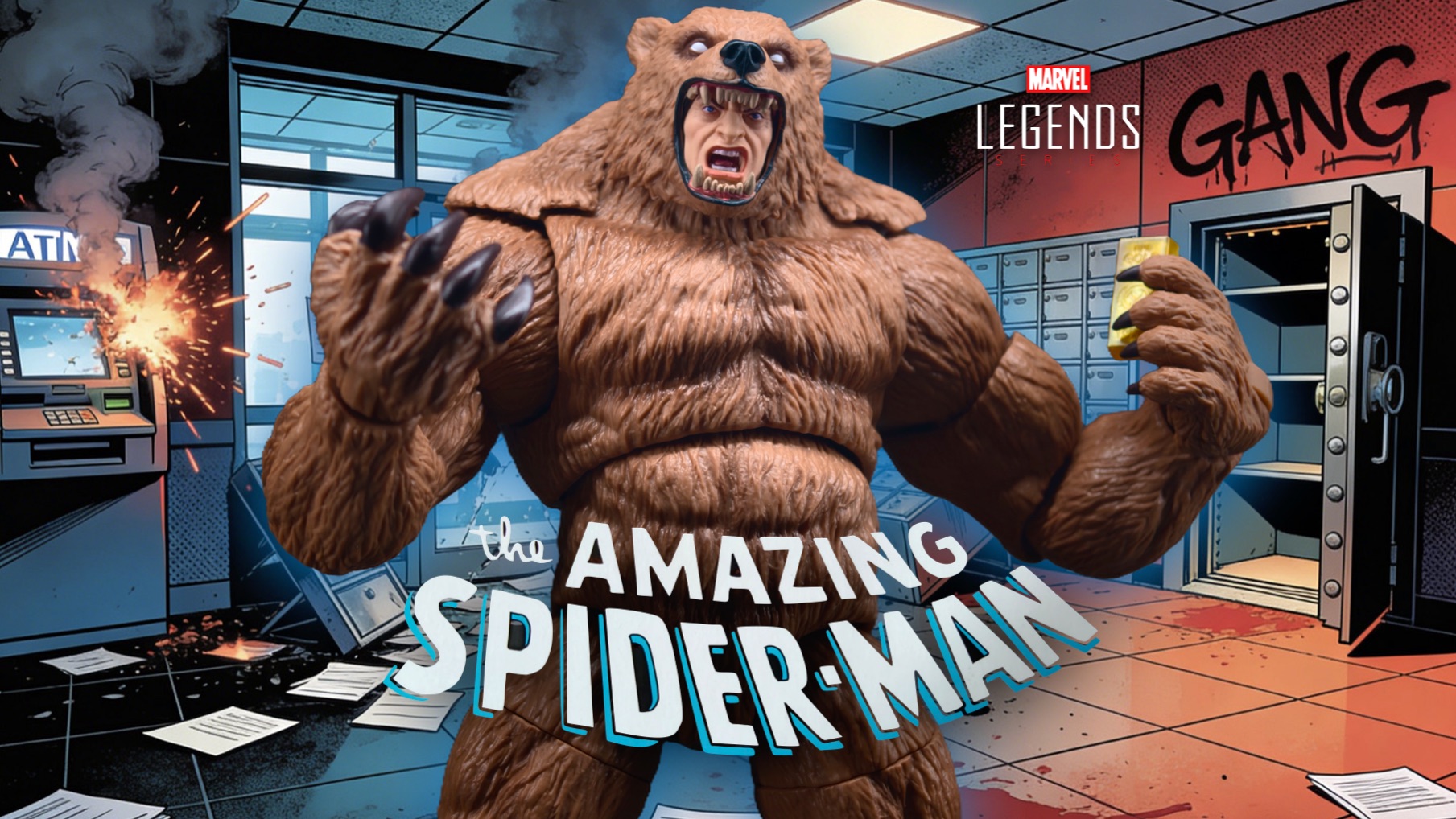 “一熊两吃！”Marvel Legends 灰熊人 蜘蛛侠系列 孩之宝漫威传奇6寸可动人偶开箱评测【AtoZ】