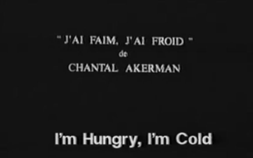 【香特尔·阿克曼】I'm Hungry, I'm Cold AKA 我饥肠辘辘，我寒冷难耐 AKA J'ai faim, j'ai froid (1984)
