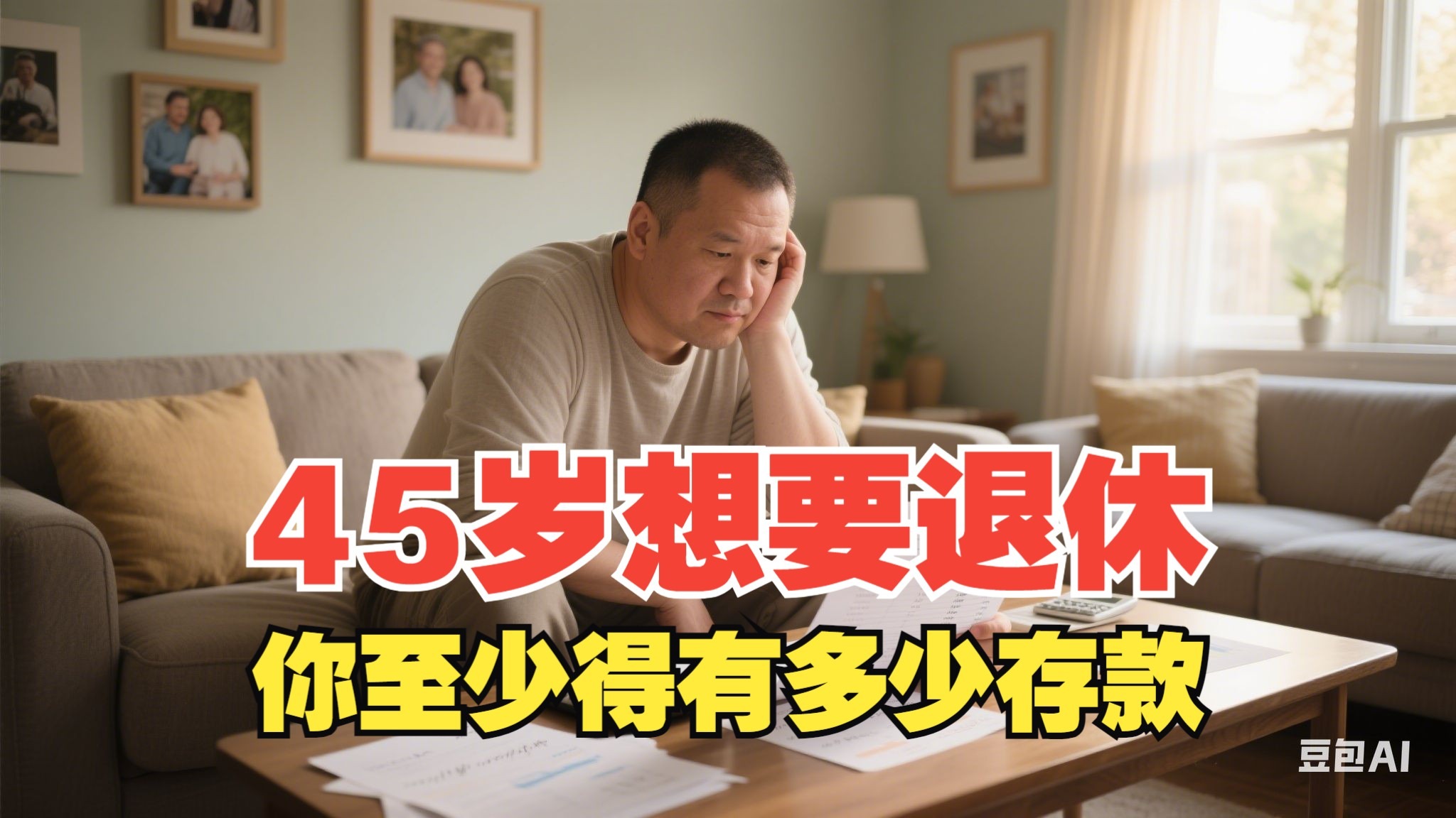 45岁想要退休，你至少得有多少存款，才能安享晚年？