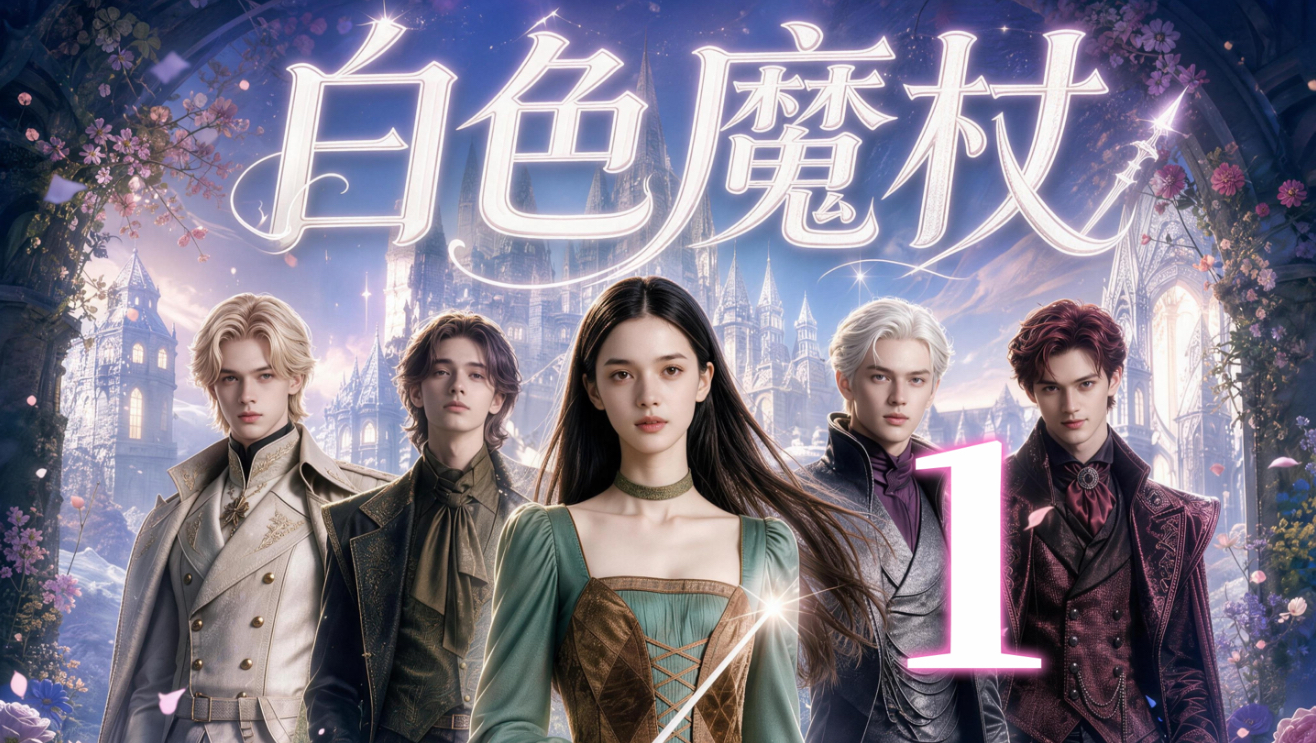 白色魔杖01：不会魔法的女孩，误入魔法学院【AI全民制作人】