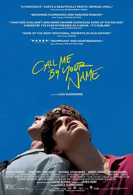 请以你的名字呼唤我 Call Me by Your Name海报