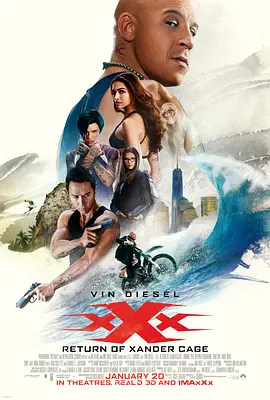 极限特工3：终极回归 xXx: Return of Xander Cage海报