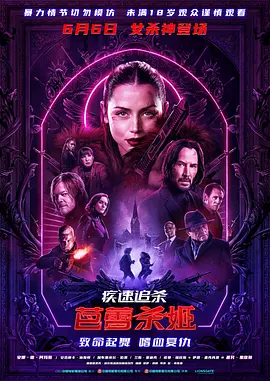 疾速追杀：芭蕾杀姬海报